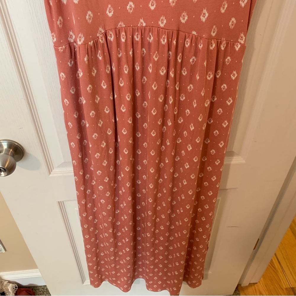 Maurices Peach Patterned Soft Summer Maxi Dress - image 4